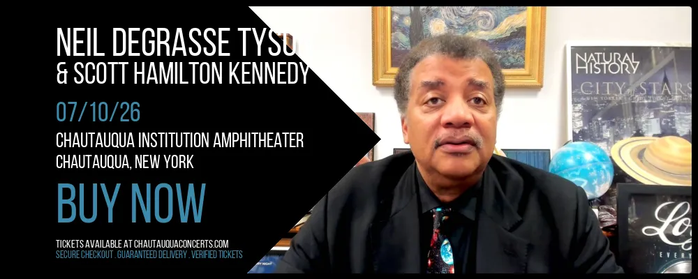 Neil deGrasse Tyson & Scott Hamilton Kennedy at Chautauqua Institution Amphitheater